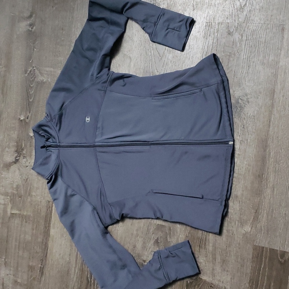 Champion Elite Gray Full Zip Jacket Size L